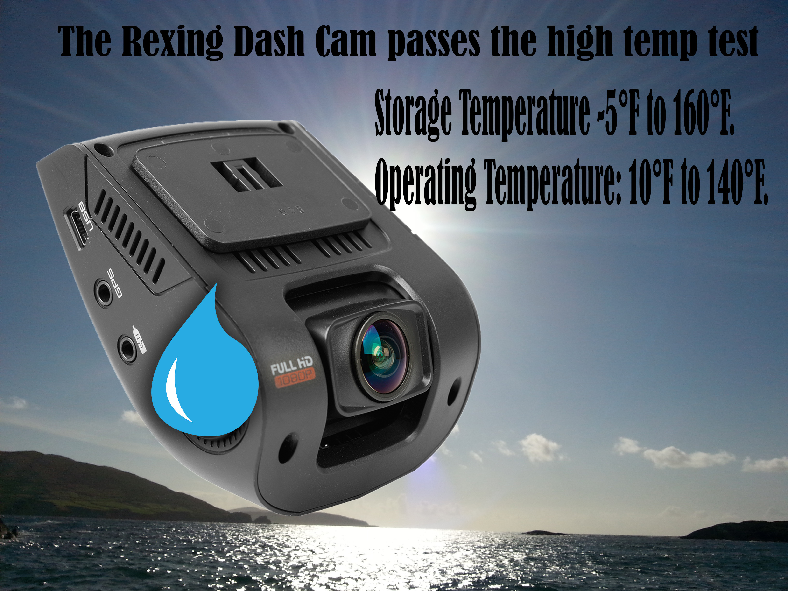 The Rexing Dash Cam passes The High Heat Test