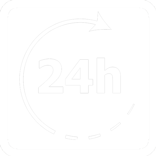 parking 24 white icon