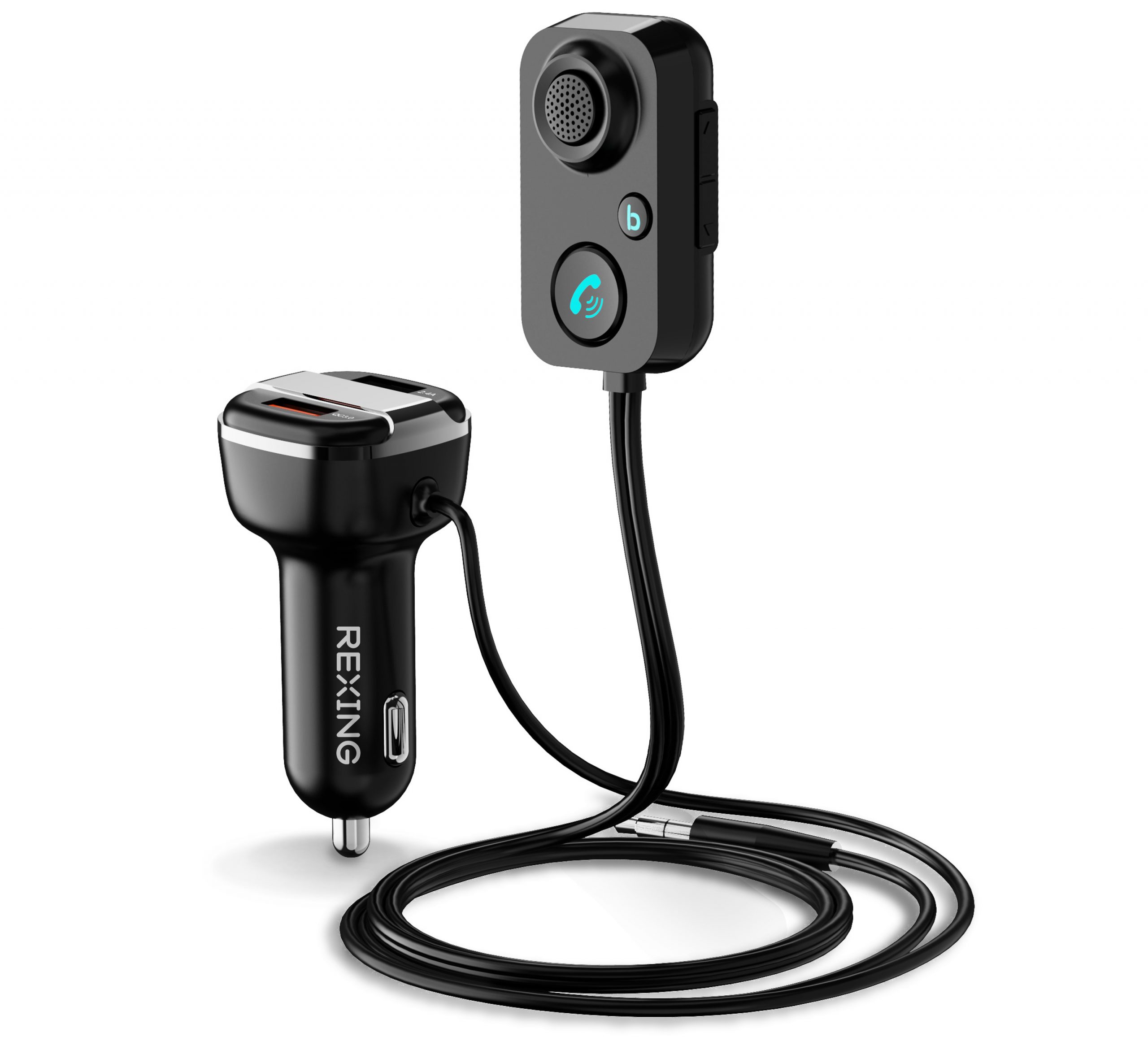 Bluetooth Wireless Car FM Transmitter AUX Stereo Receiver Adapter 2 USB  Charger