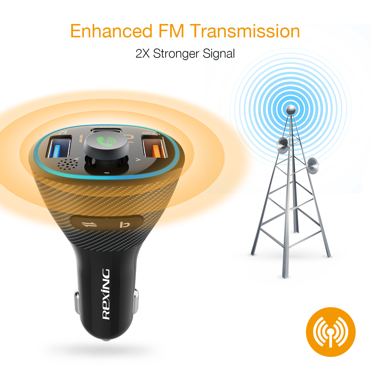 S-15 FM Transmitter + Car Charger