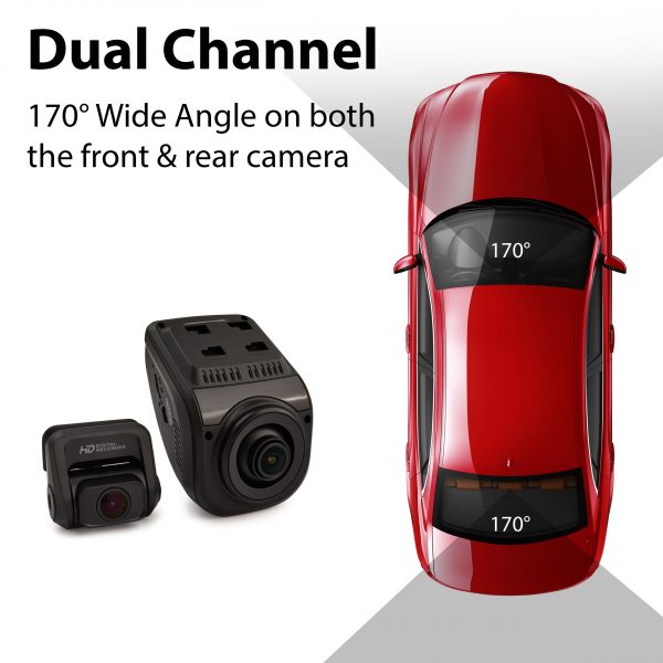 Rexing V1P Max 4K UHD Dual Channel Dash Cam 4K 3840×2160 Front +