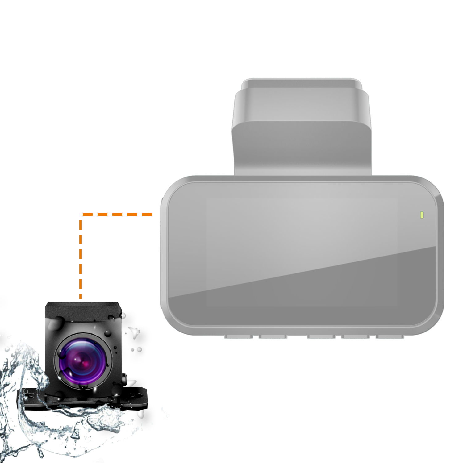 Rexing Waterproof Rear View Camera For V5 Premium 4K Modular Capabilities Car Dash Cam 1080p