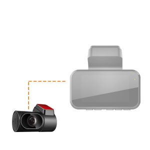 V50 Enregistreur Vidéo Dash Cam 4K G Capteur WiFi Dash Caméra Double  Objectif Dashcam Voiture