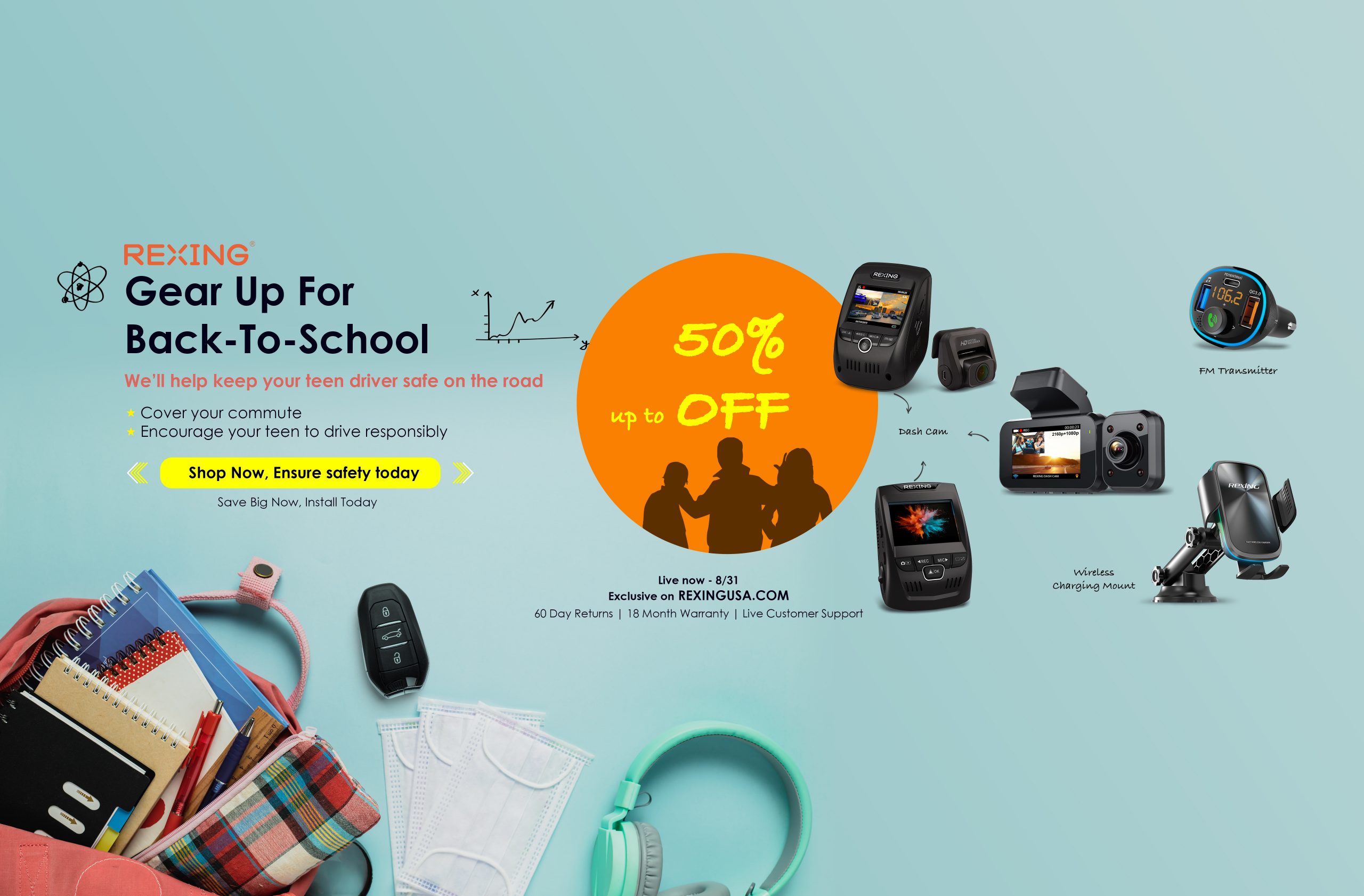 Rexing Back to School sale - Gear up for Back to School 2022