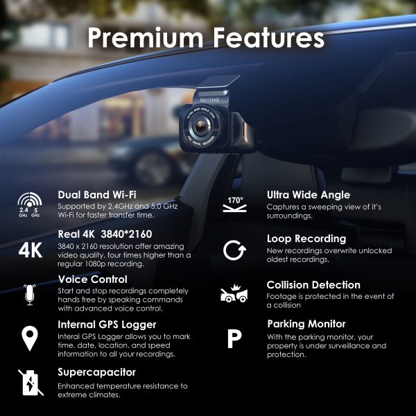 Nexar Pro Dual Dash Cam - HD Front Dash Cam and Interior Car Security Camera  - Nexar Dash Cam Front and Cabin - Dual Dash Cam Parking Mode and WiFi - for