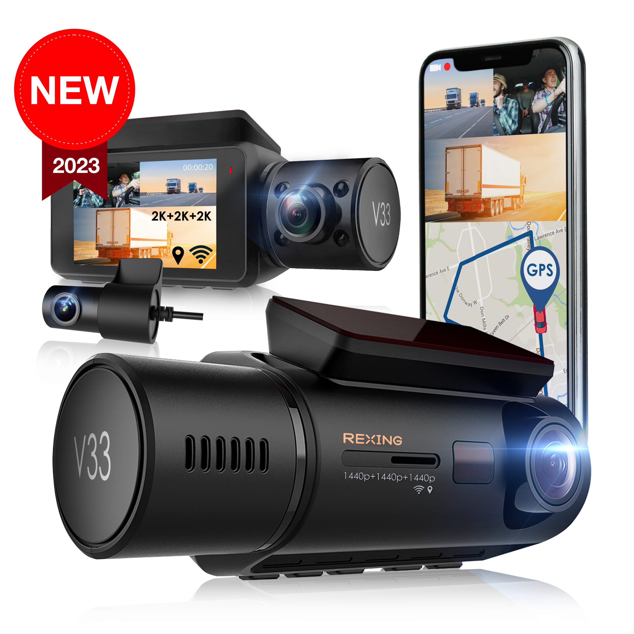 Best 3 Channel Dash Cams With GPS In 2023 - Top 5 3 Channel Dash