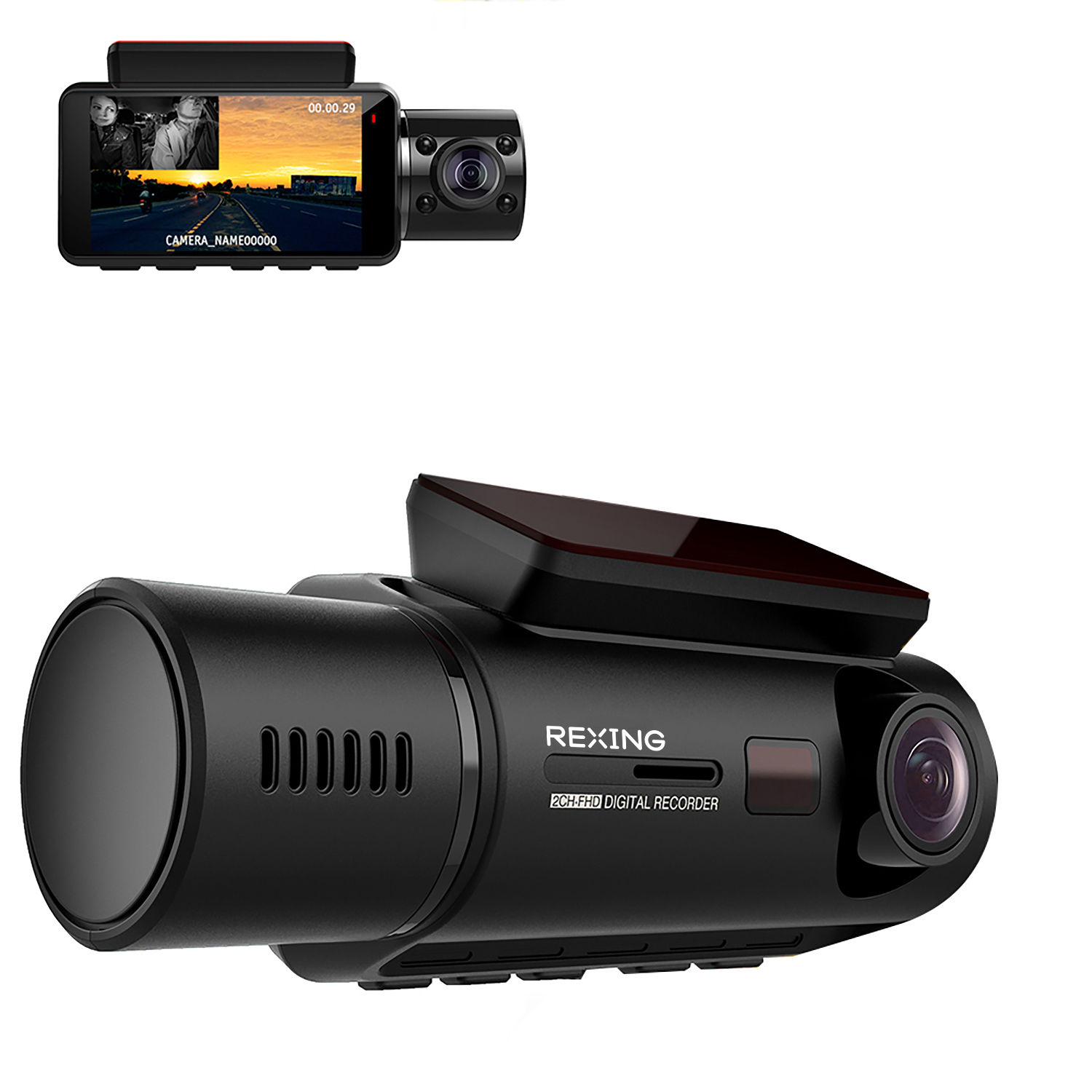 3 Camera 4K Dashcam System with Screen Night Vision GPS & Wi-Fi - SSS Corp.