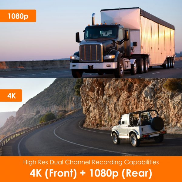 Rexing V1P SE 4K Dual Channel Car Dash Cam w/ GPS, Wi-Fi & Bonus CPL Filters - Image 3