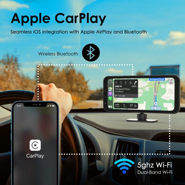 REXING Wireless Multimedia Receiver RoadMate CPDuo - CarPlay + Android Auto + Dash Cam Feature - Image 5