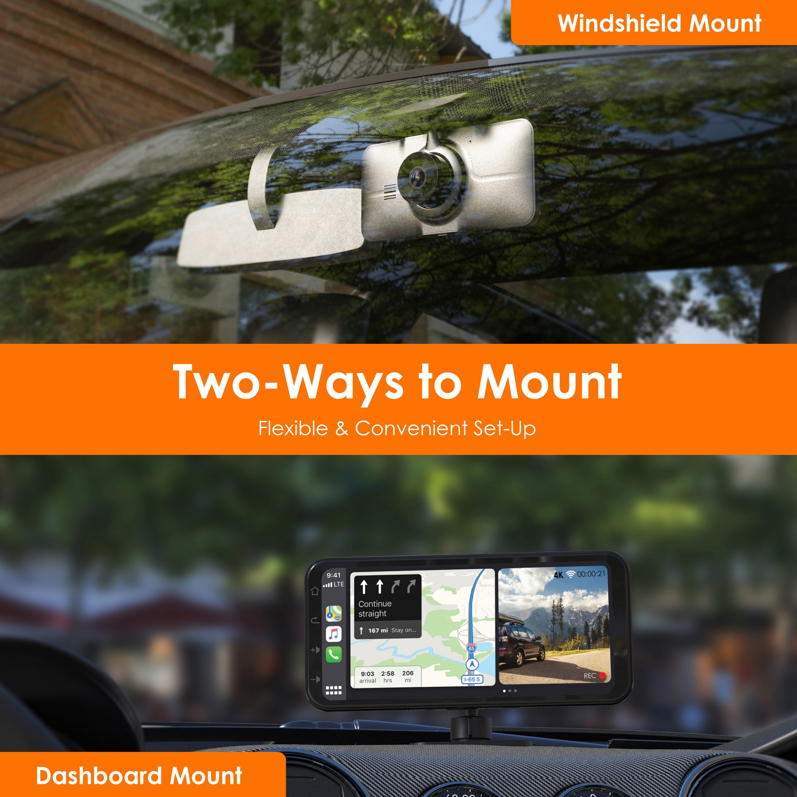 REXING Wireless Multimedia Receiver RoadMate CPDuo – CarPlay +