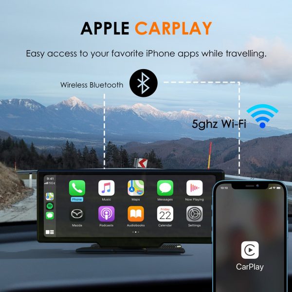 REXING CPDuo Pro - Wireless Apple CarPlay / Android Auto Receiver with 10.26-inch LCD Touchscreen - Image 5