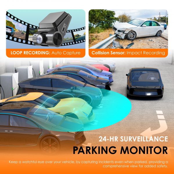 REXING RH2 Triple Channel Dash Cam - 2.5K Front and Dual 1080p Rear Cameras with Wi-Fi, and Optional GPS - Image 5