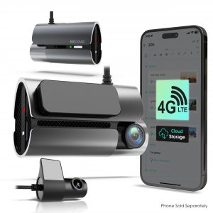 Rexing ProC4G 4G LTE 2-Channel Dash Cam with GPS – 2.5K Front + 1080p Rear | Real-Time Remote Access & Alerts