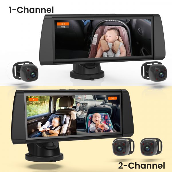 Rexing BC300 Dual Channel Baby Car Camera 1080p HD, IR Night Vision & Split-Screen Display - Image 2