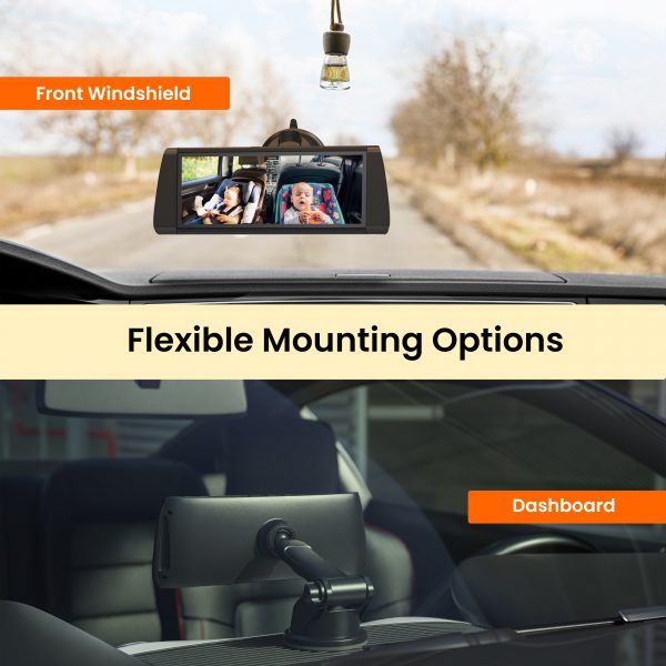 Rexing BC300 Dual Channel Baby Car Camera 1080p HD, IR Night Vision & Split-Screen Display - Image 5