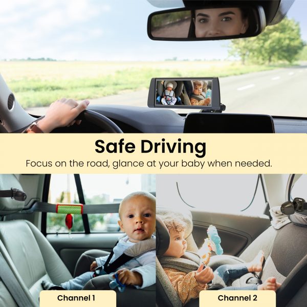Rexing BC300 Dual Channel Baby Car Camera 1080p HD, IR Night Vision & Split-Screen Display - Image 7