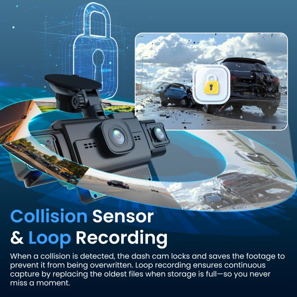 Rexing R4-RD 4-Channel Dash Cam with All-Around 1080p, Built-in 360° Parking Monitor, Wi-Fi, GPS, IR Night Vision - Image 7