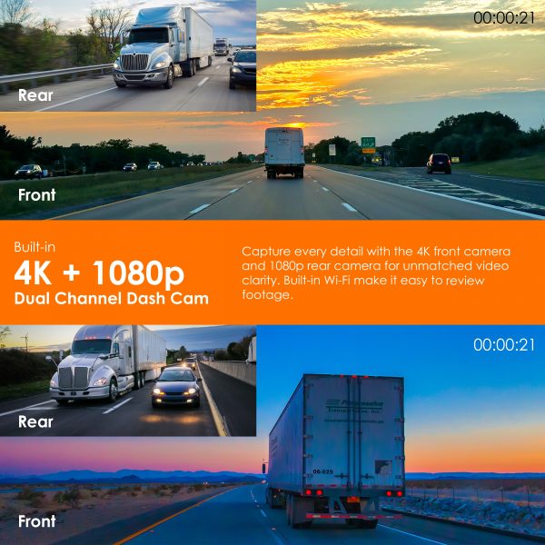 Rexing CP DUO 686 Wireless Apple CarPlay & Android Auto Display with 4K Dash Cam (Open Box) - Image 5