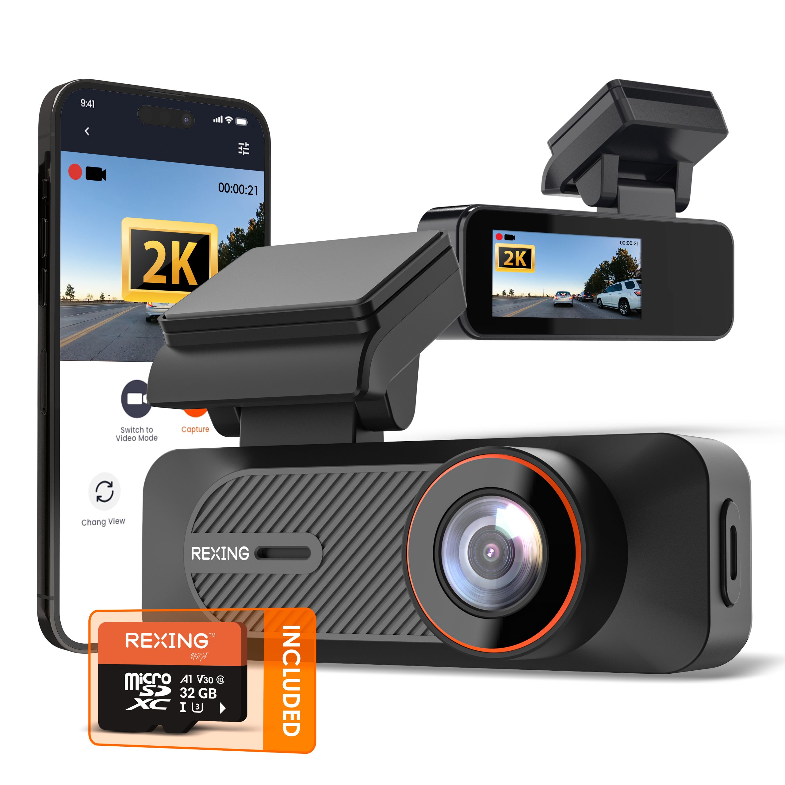 Rexing C1B front dash camera